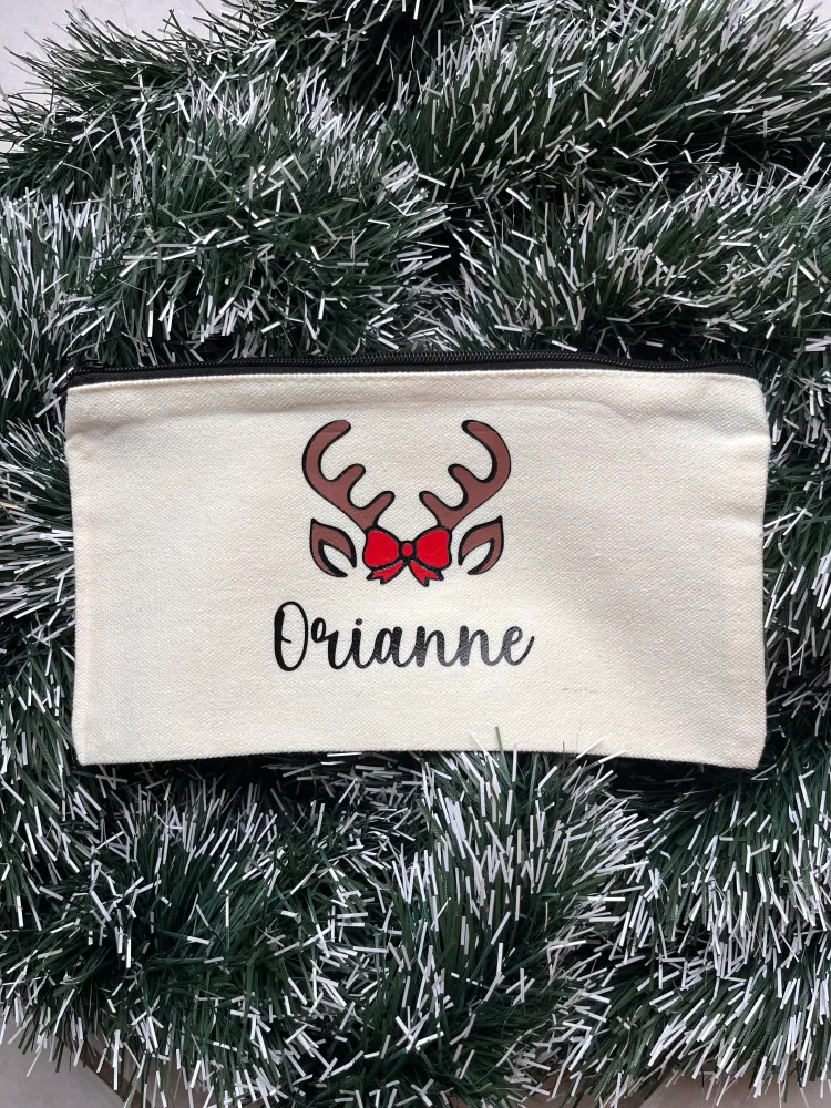 Pochette de Noël en tissu personnalisée