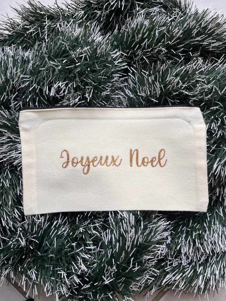 Pochette de Noël en tissu personnalisée