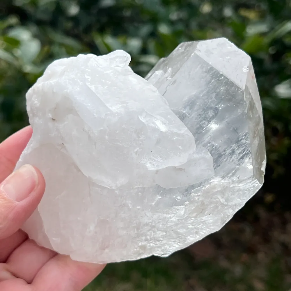 Pointe de quartz incolore naturel, Mine Flower L10