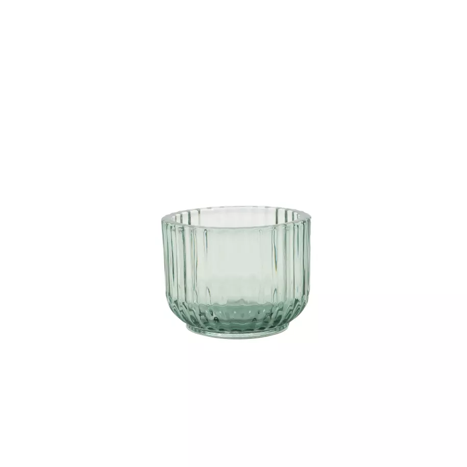 Bougeoir pour bougie chauffe-plat vert ø 10.5cm H 7.7cm Pointvirgule