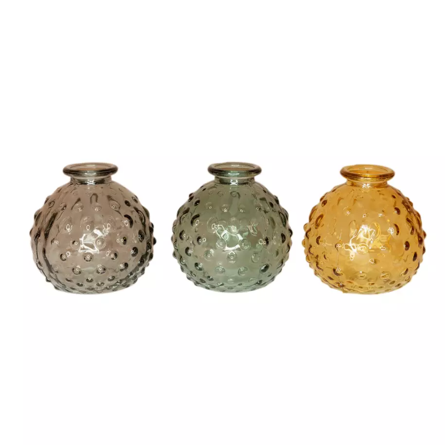 Mini-vase jaune, vert ou gris Ø 8cm H 8cm Pointvirgule