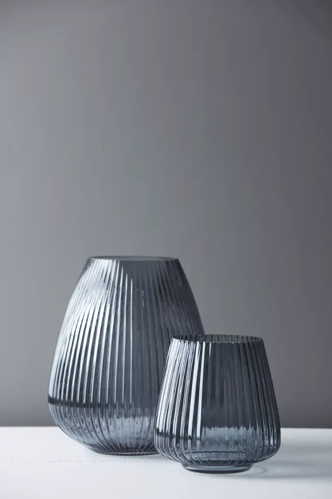Vase bleu ø 24.5cm H 28cm Pointvirgule