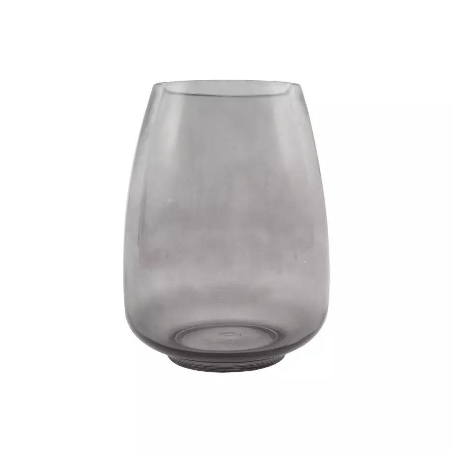 Vase gris Ø 18.5cm H 24.5cm Pointvirgule