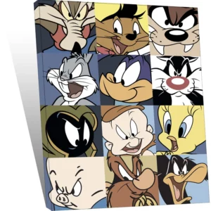 LOONEY TUNES - "COLLAGE" - tableau en toile 60 x 80 pop-art-products