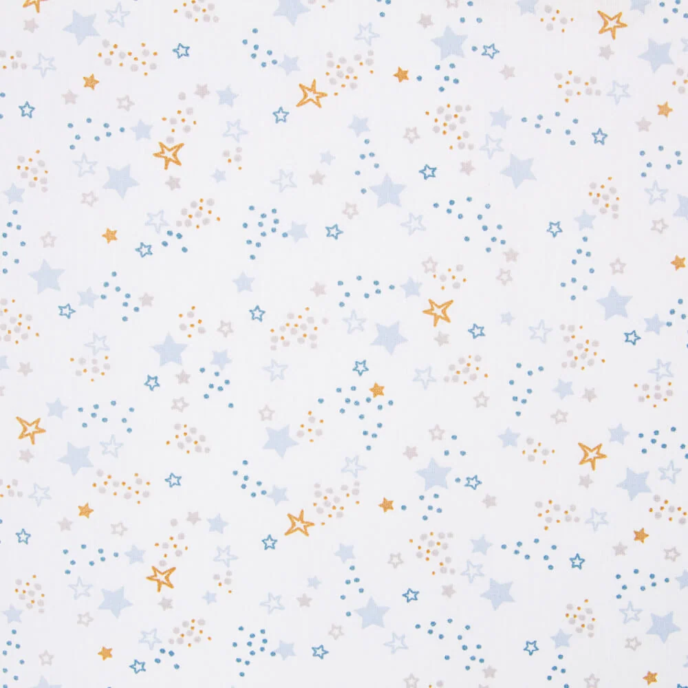 Popeline Galaxy Bleu Oeko-Tex®