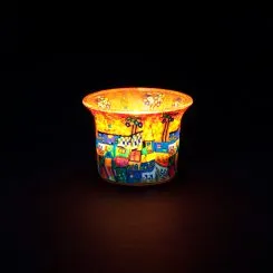 Porte-bougie chauffe-plat Millefiori Fimo « Fantasy City »
