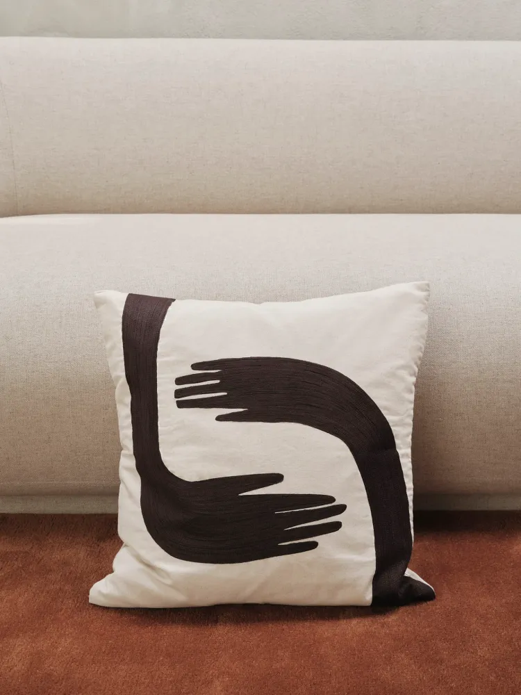 Pose Cushion - Coffee/Undyed