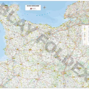 Poster - Basse-Normandie (109 x 94 cm) | Blay Foldex