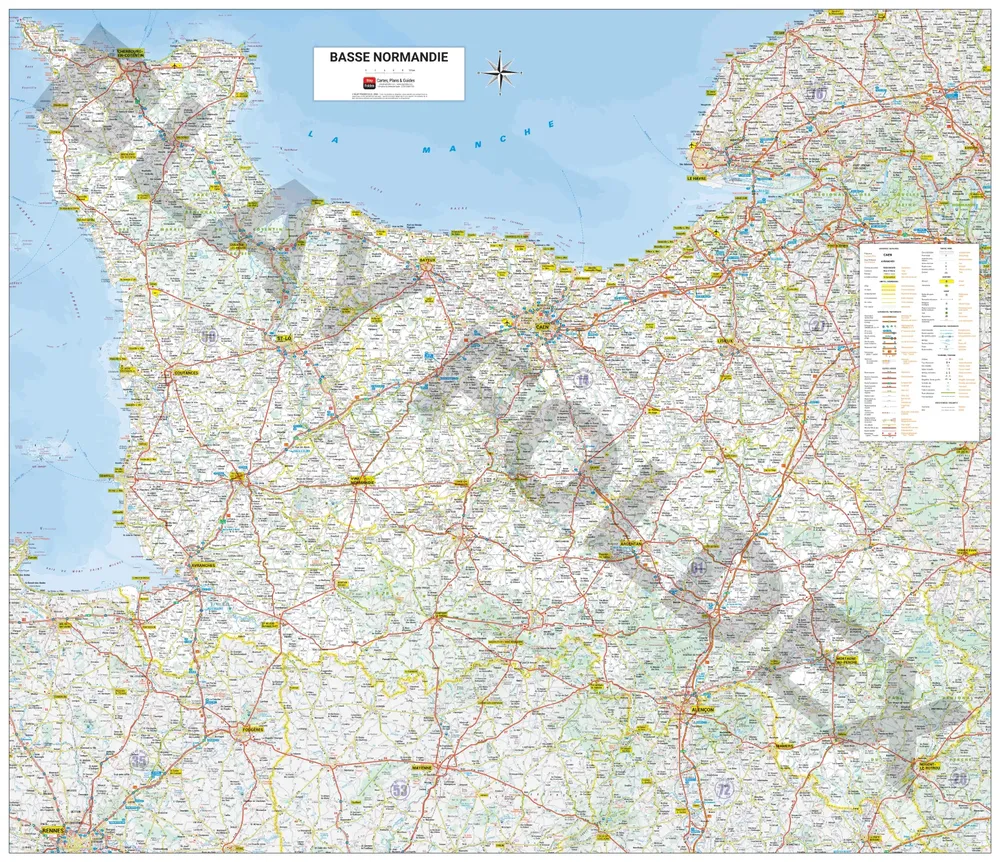 Poster - Basse-Normandie (109 x 94 cm) | Blay Foldex