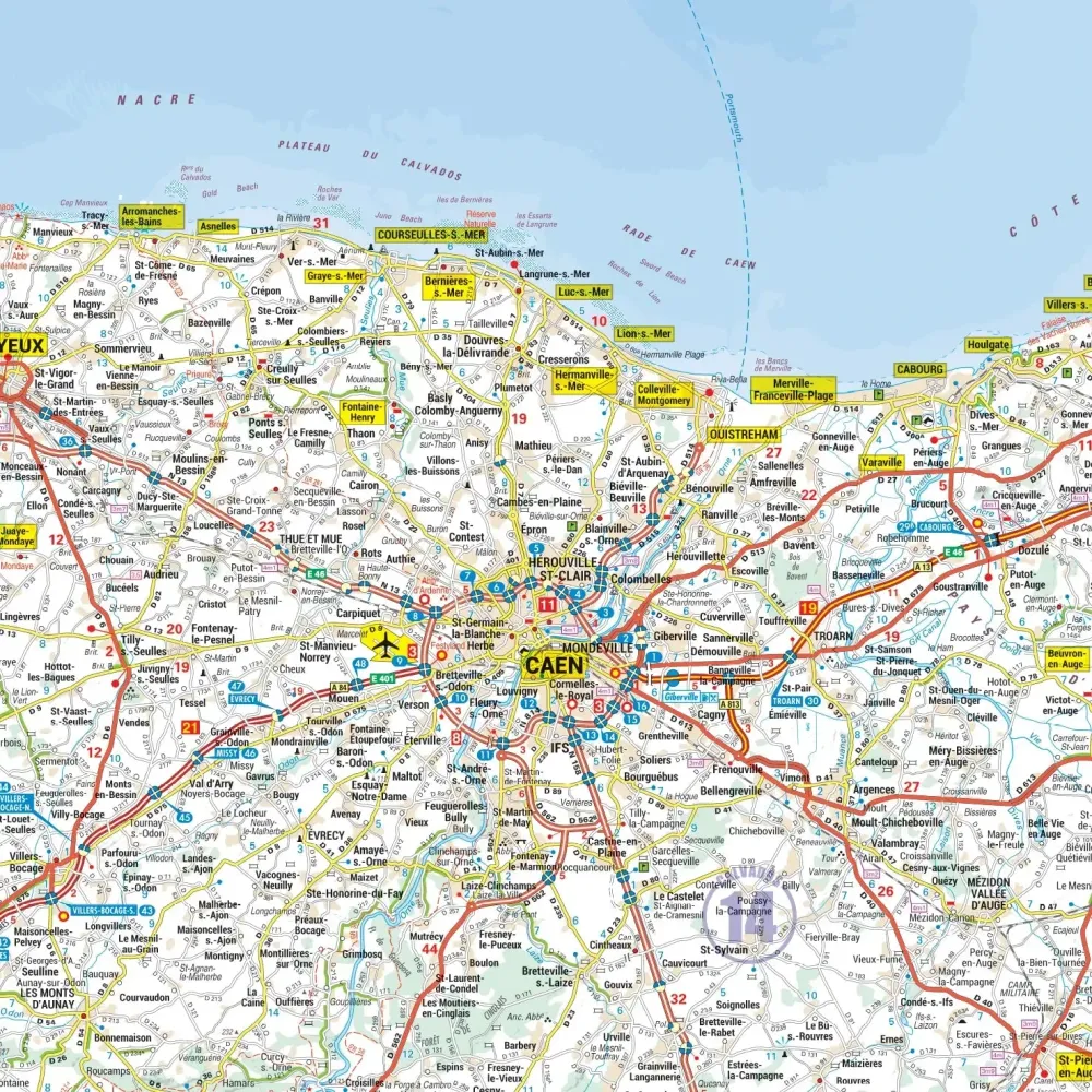 Poster - Basse-Normandie (109 x 94 cm) | Blay Foldex