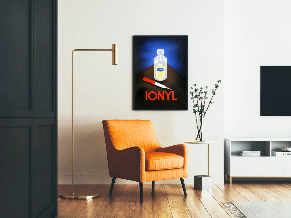 Poster publicitaire vintage Ionyl pour décoration murale
