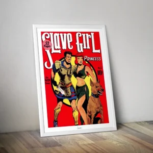 Poster SLAVE GIRL comics - Affiche vintage couverture numéro 2