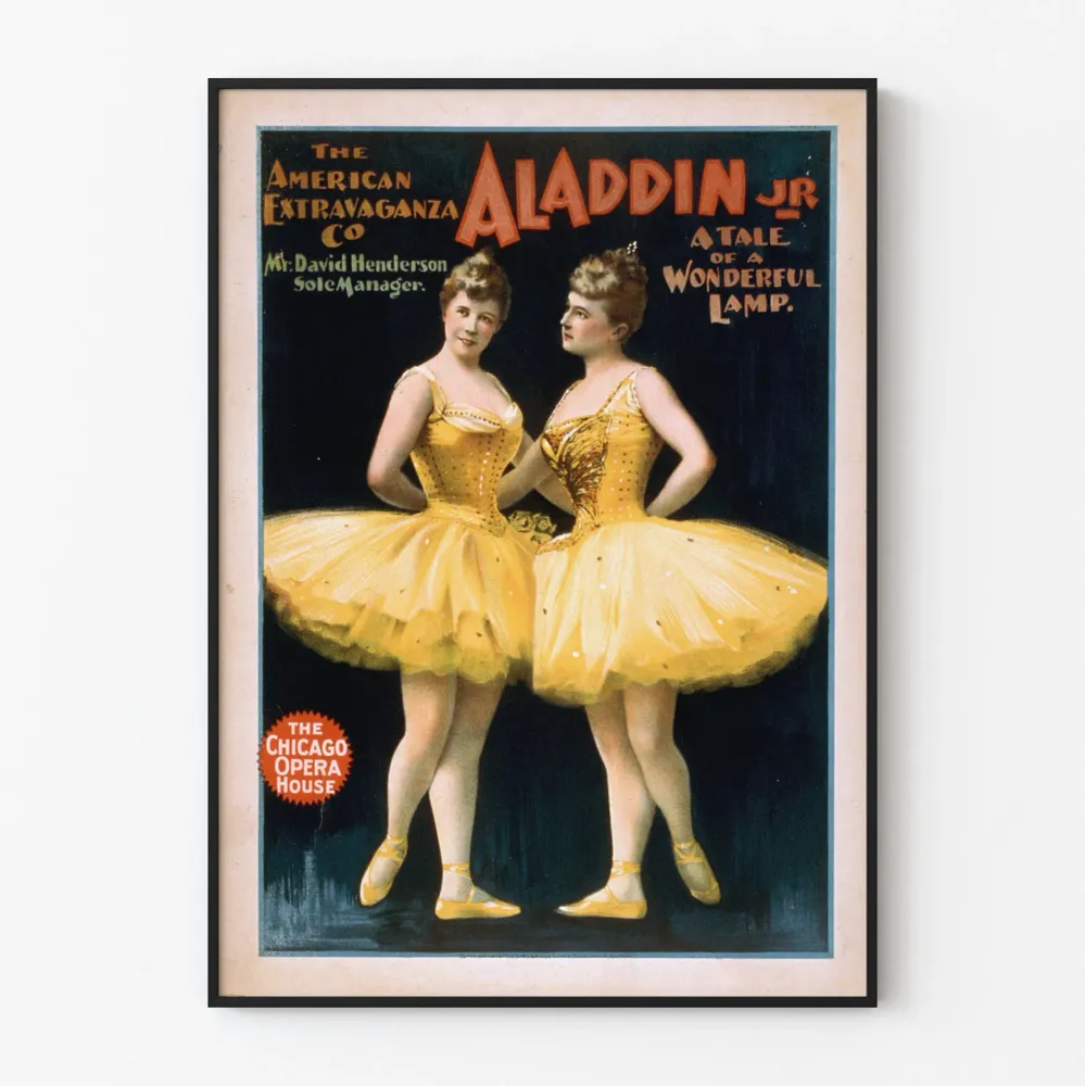Poster Vintage Aladdin Jr Tale Wonderful Lamp