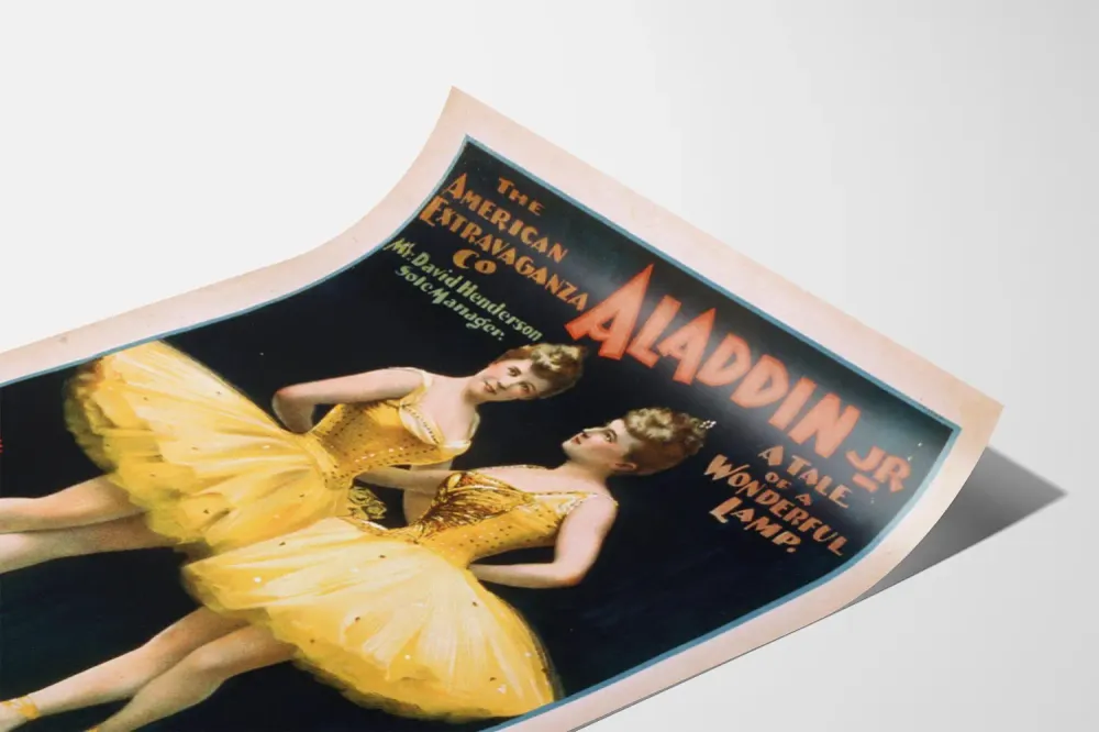 Poster Vintage Aladdin Jr Tale Wonderful Lamp
