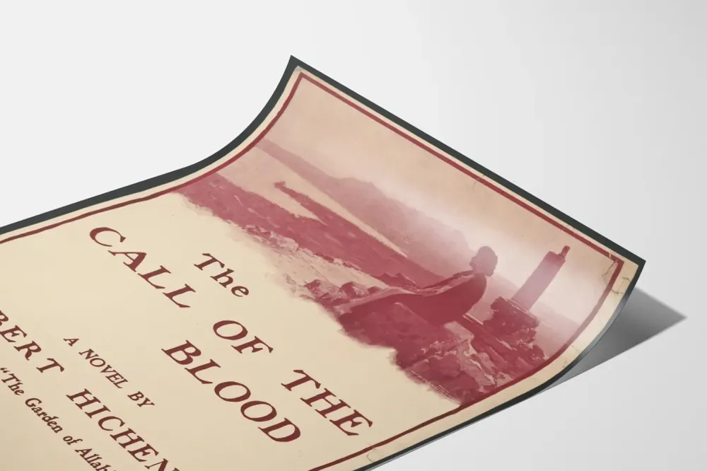 Poster Vintage Call Blood de Robert Hichens