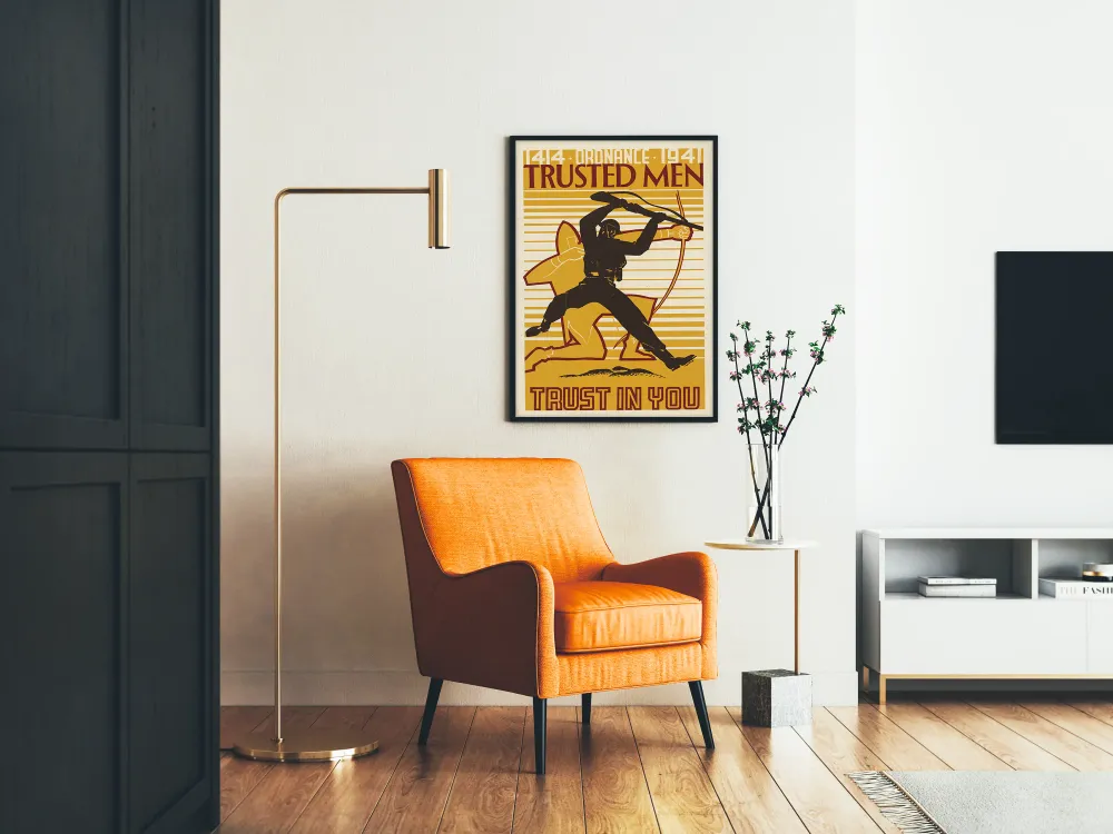 Poster Vintage Guerre 1941 Trusted Men Trust You