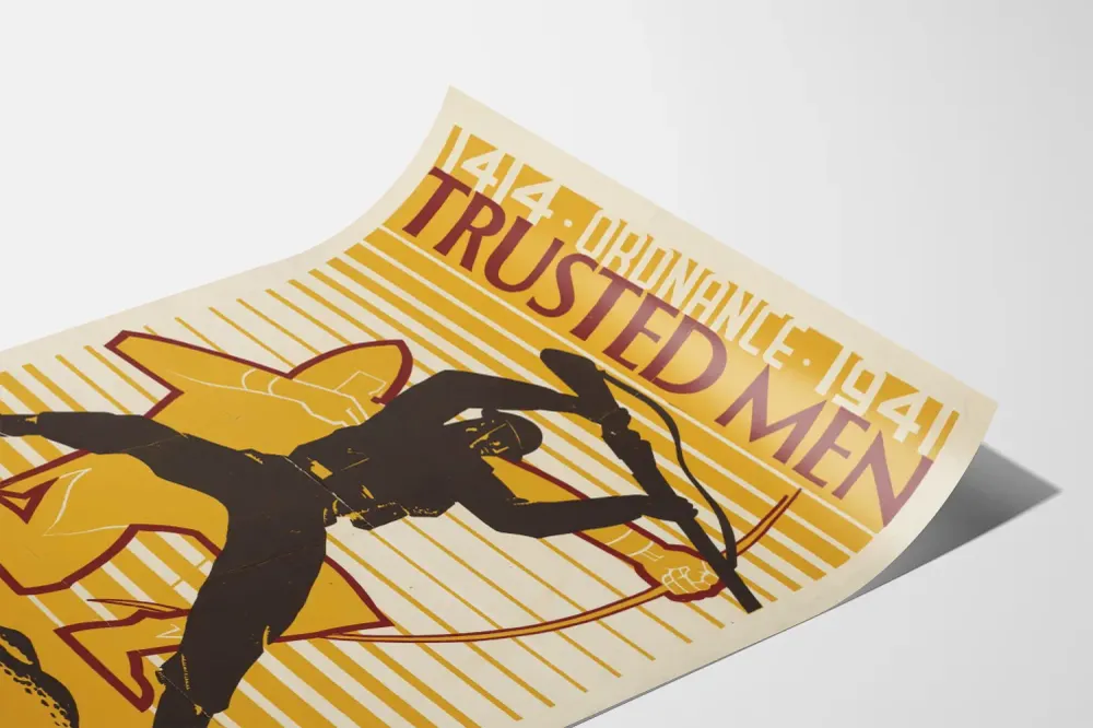 Poster Vintage Guerre 1941 Trusted Men Trust You