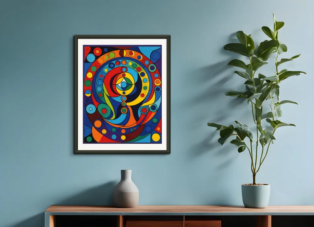 Les Chakras - Le Milieu - Affiche Posterscape Creative Studio
