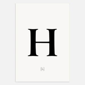 Lettre H - Affiche Posterscape Creative Studio