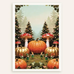 Poster êt féerique aux citrouilles Posterscape Creative Studio