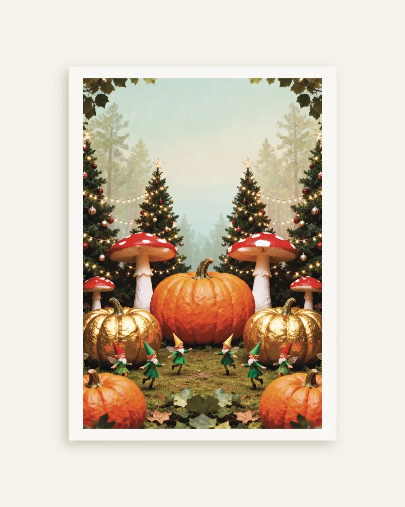 Poster êt féerique aux citrouilles Posterscape Creative Studio