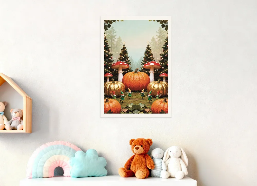 Poster êt féerique aux citrouilles Posterscape Creative Studio