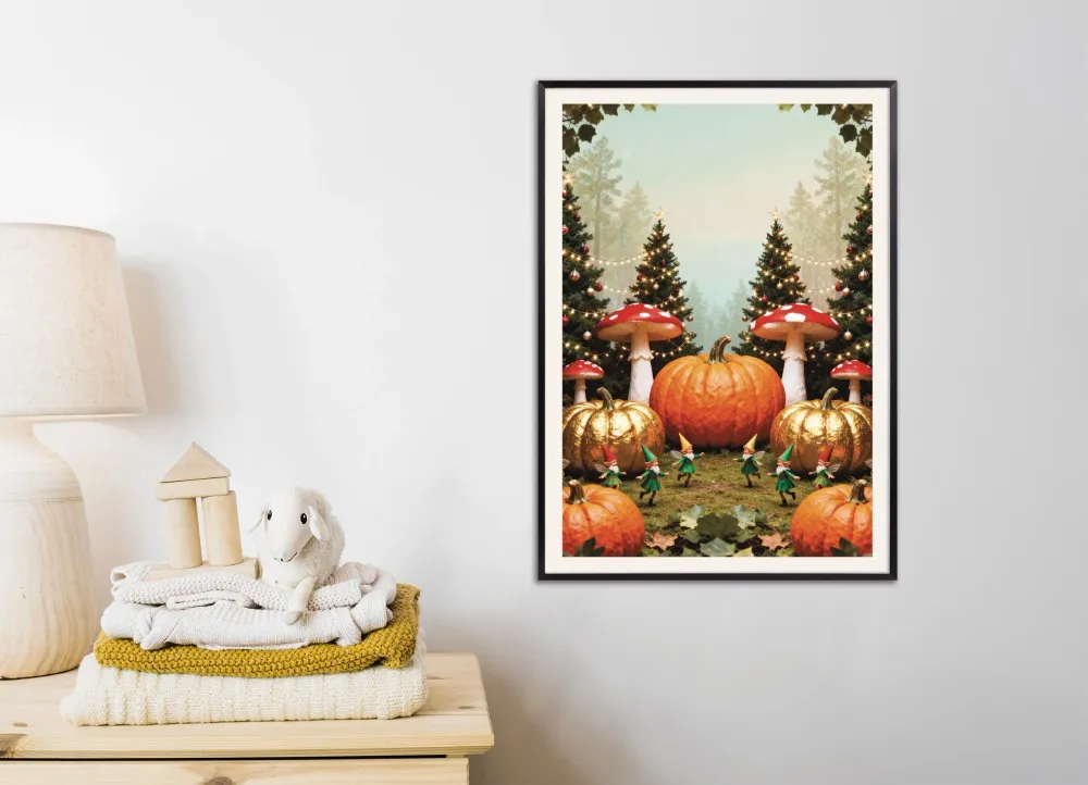 Poster êt féerique aux citrouilles Posterscape Creative Studio