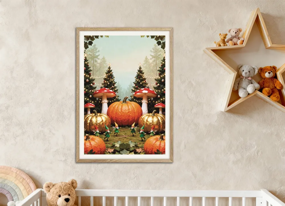 Poster êt féerique aux citrouilles Posterscape Creative Studio