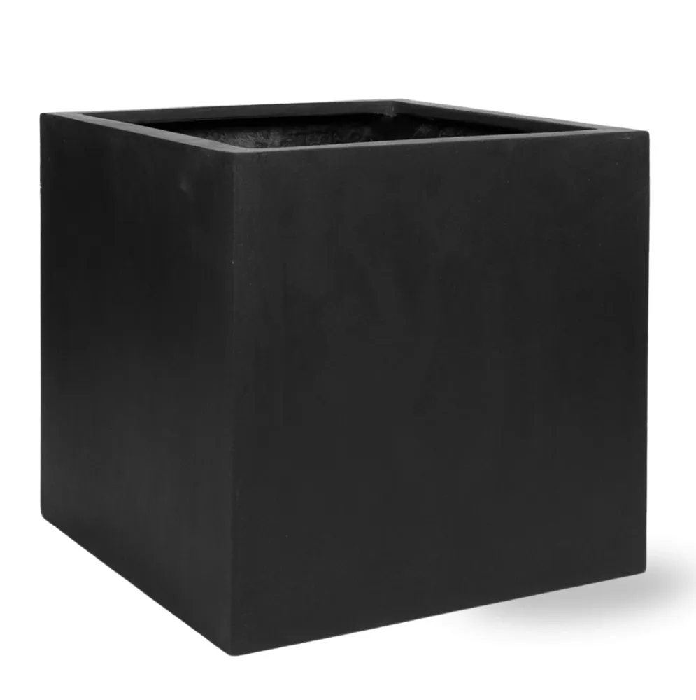 Pot Block Noir 50 cm