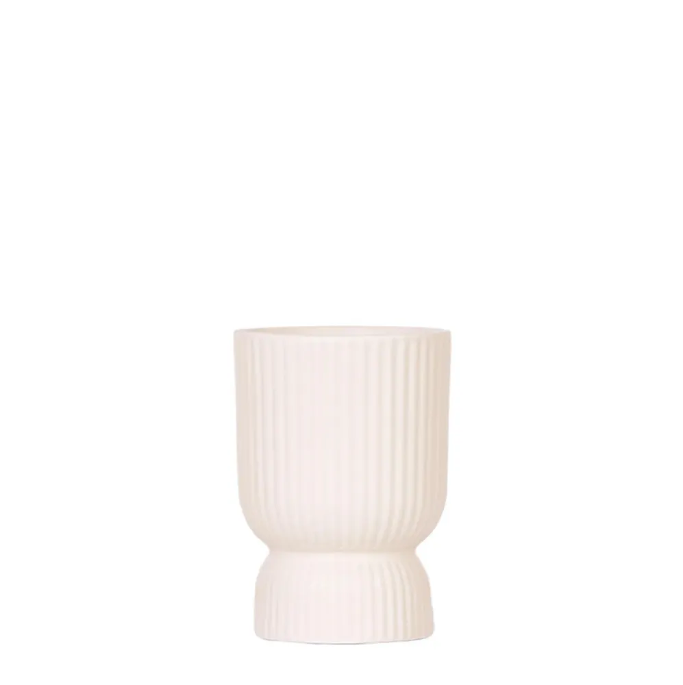 Pot décoratif Diabolo travertine