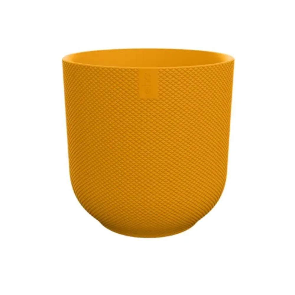 Pot Elho Jazz Rond jaune ambré 23 cm
