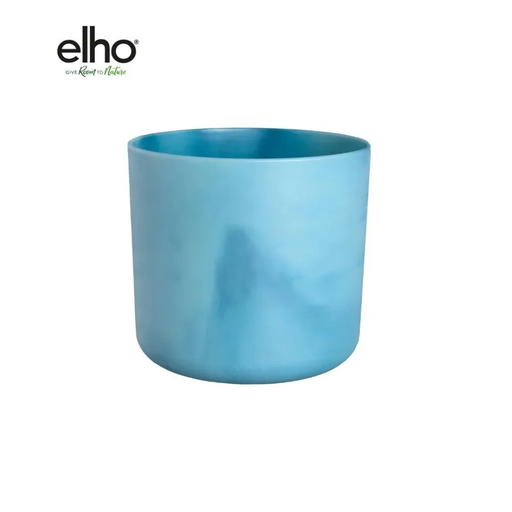 Pot Elho Ocean Round bleu atlantique 18 cm