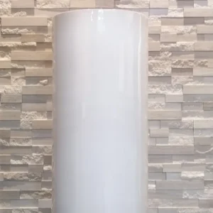 Pot fibre de verre cloche BLANC 42x48cm