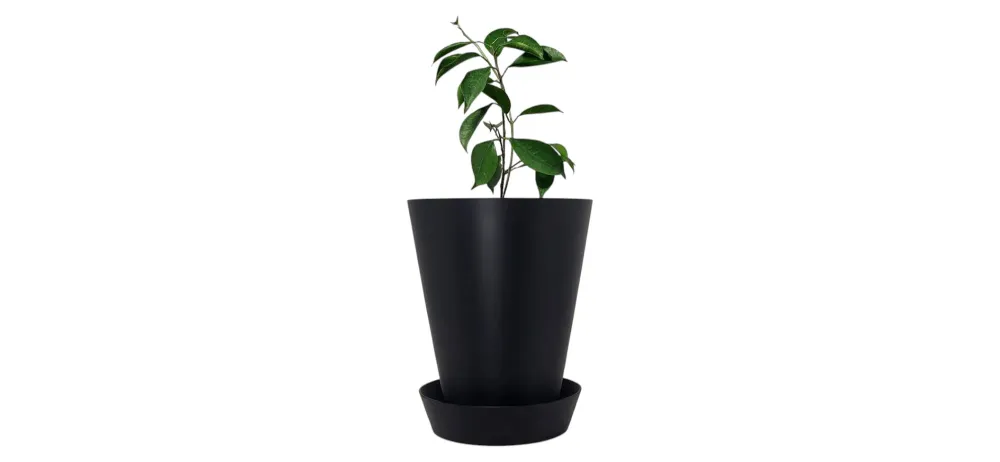 Pot de fleur avec soucoupe Black