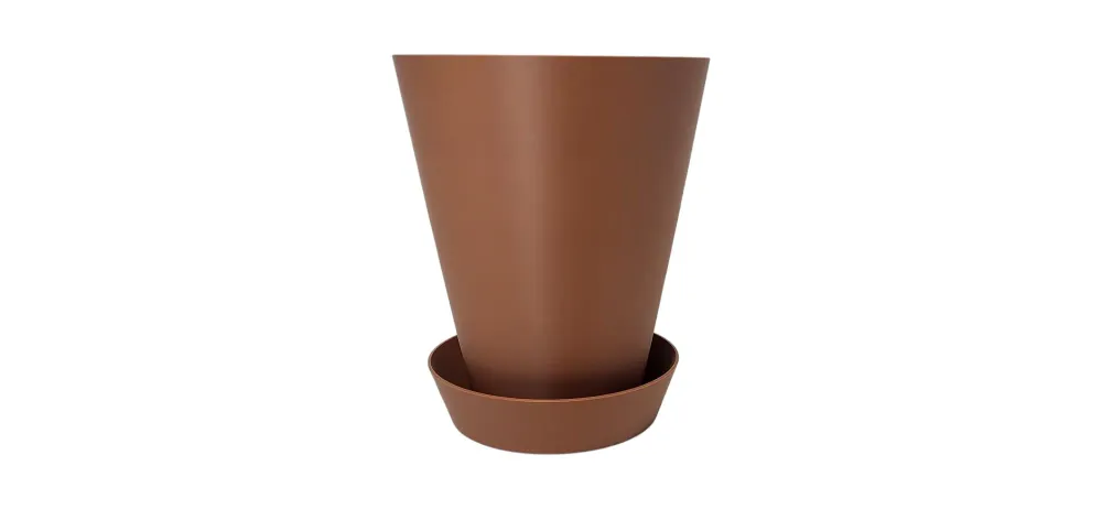 Pot de fleur avec soucoupe Black