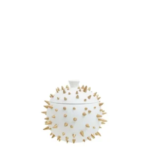 Premier Housewares Picos Small Spike Ball Box, Gold
