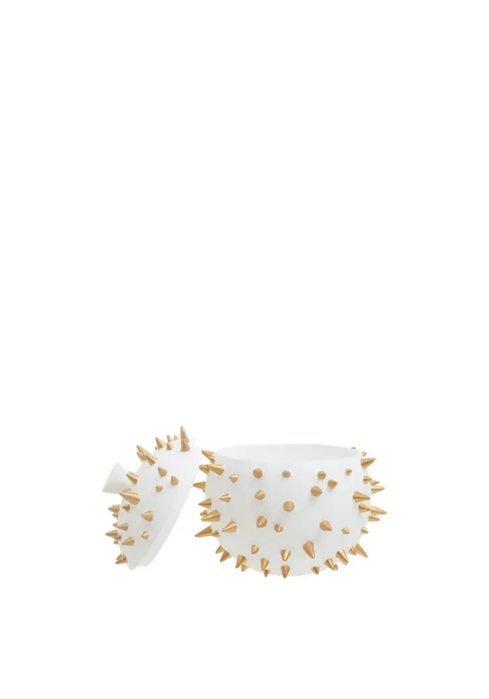 Premier Housewares Picos Small Spike Ball Box, Gold