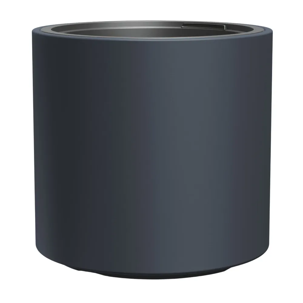 Pot de fleurs Prosperplast, avec insert, hauteur 29cm, anthracite, Heos, 2 pièces