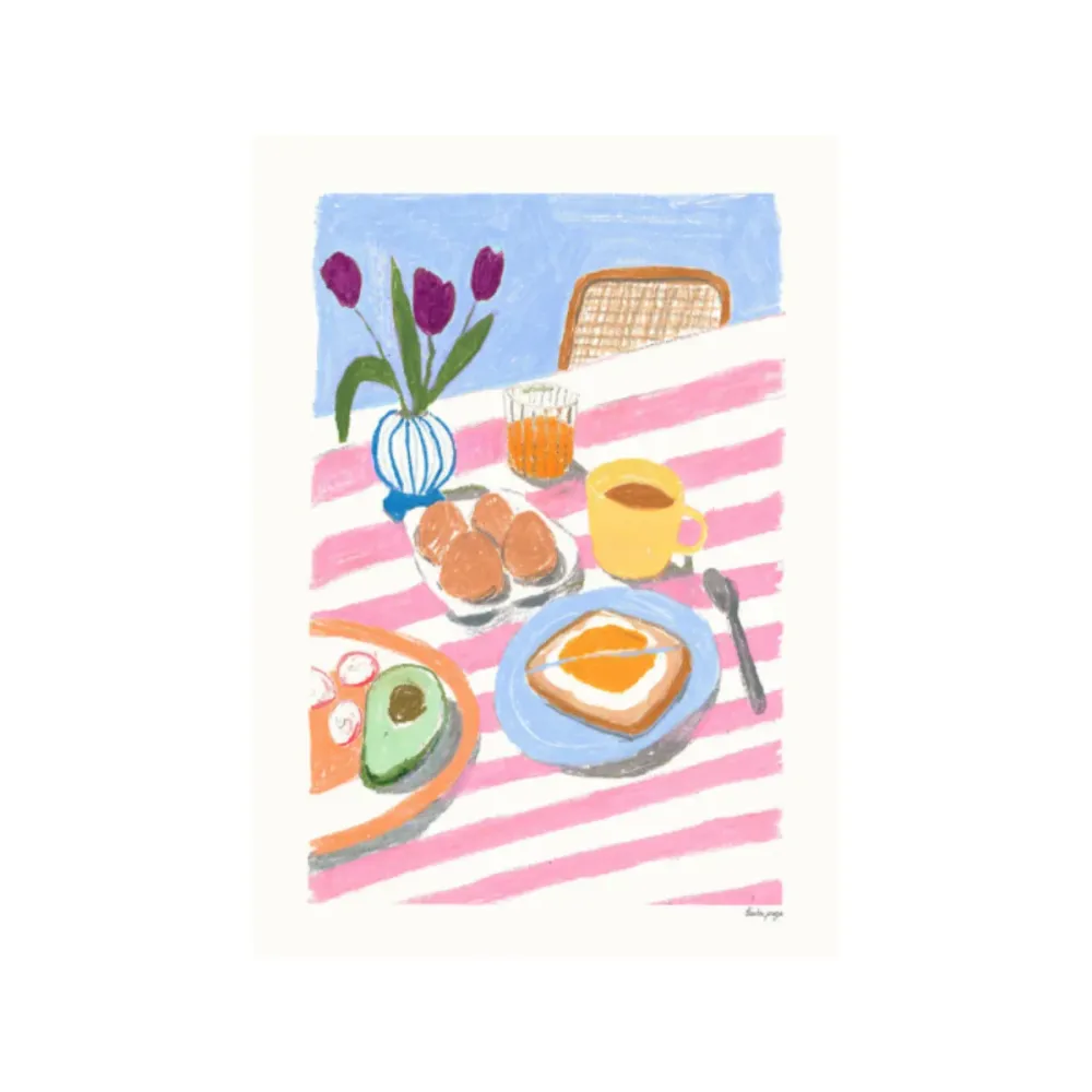 Affiche Laura Page - Marmelade Breakfast PSTR Studio