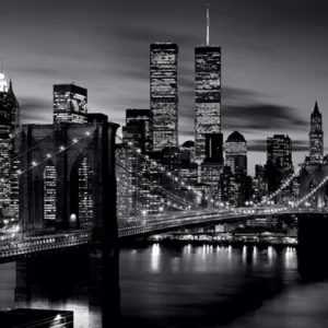 Pyramid - Maxi Poster Pont de Brooklyn (Noir et Blanc)