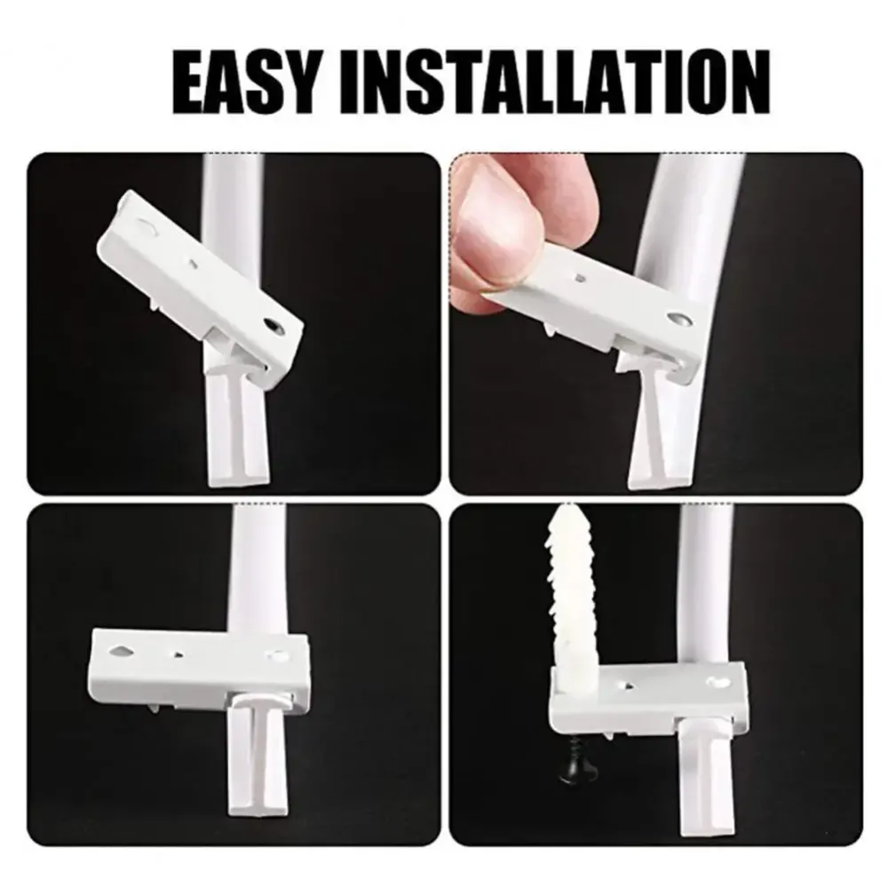 Rail de rideau coulissant flexible pour plafond - Système silencieux et pliable pour séparation de pièce