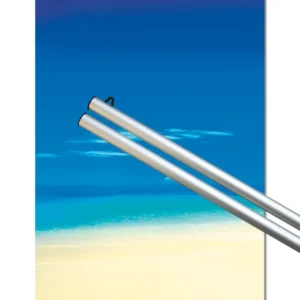 Rail de serrage en aluminium pour affiches 100 cm (paire)