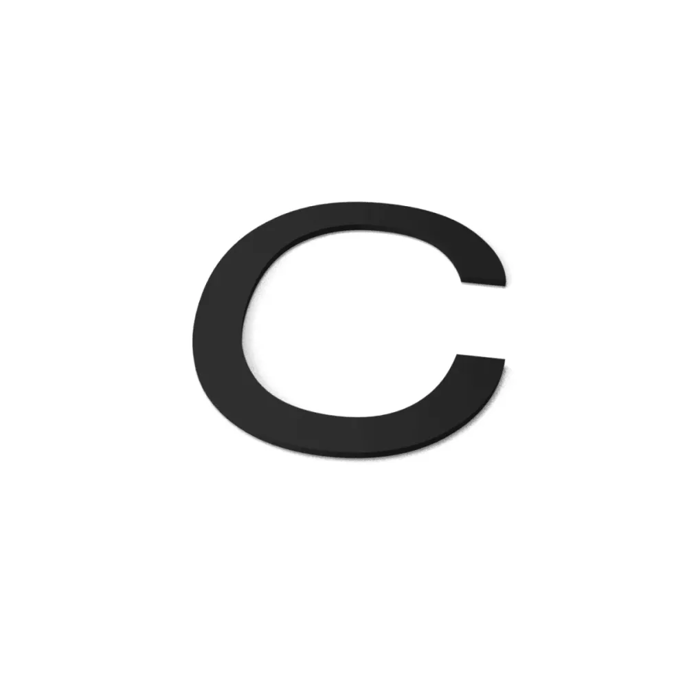 C RAL 9005 (police : Arial)