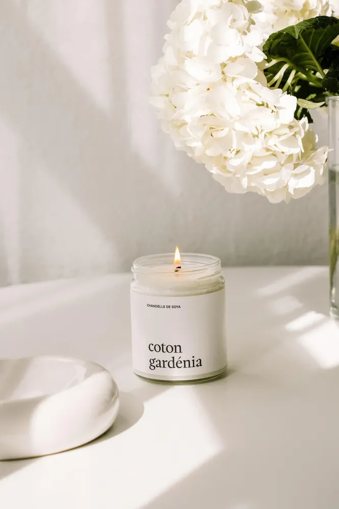 Marée chandelles - Coton gardénia Ranger Mode Enfantine