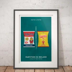 Ray Hurley Partition Ireland Framed Art, 44x34cm