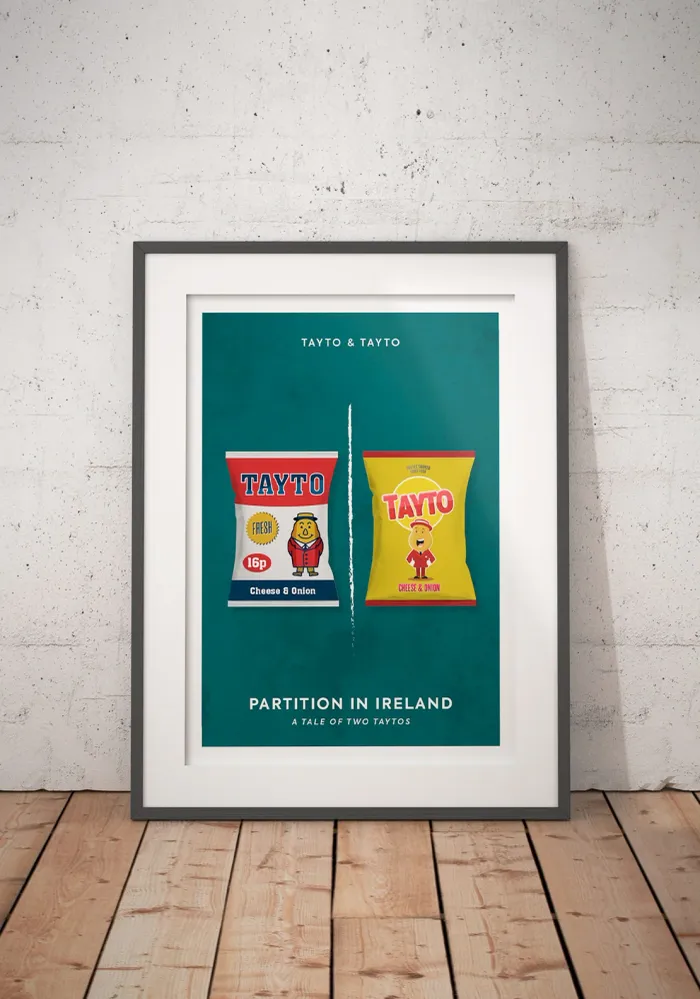 Ray Hurley Partition Ireland Framed Art, 44x34cm