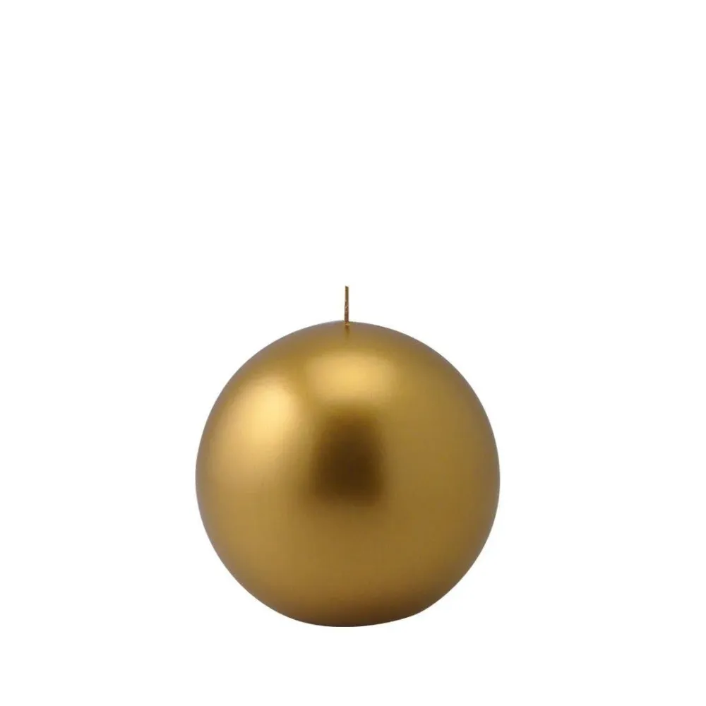 Räder Bougie Sphère Brillante Metallic Or | Ø 8 cm