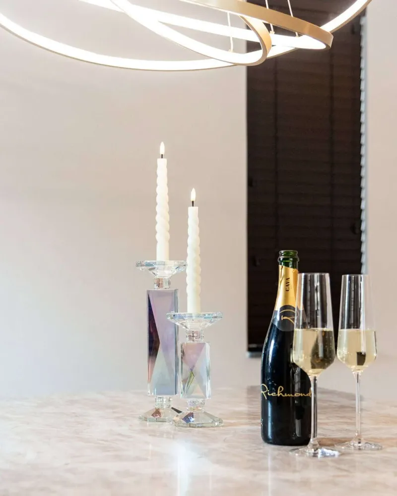 Richmond Interiors Bougeoir En Cristal Rainbow | Grand