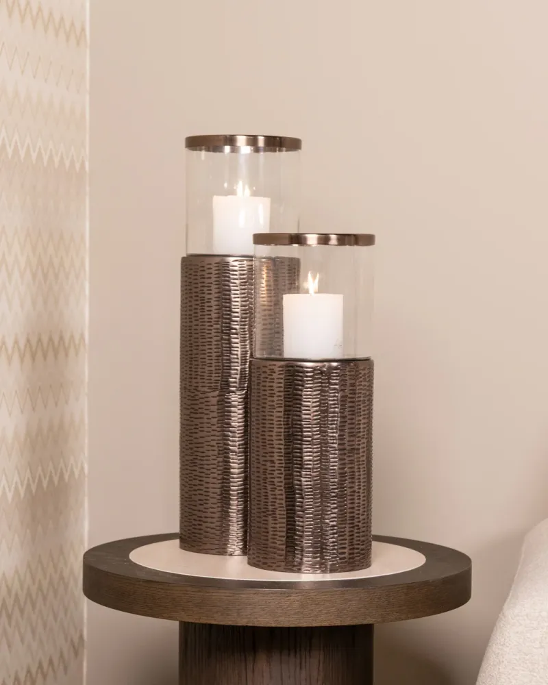 Richmond Interiors Photophore Faylen Bronze | H 65 cm