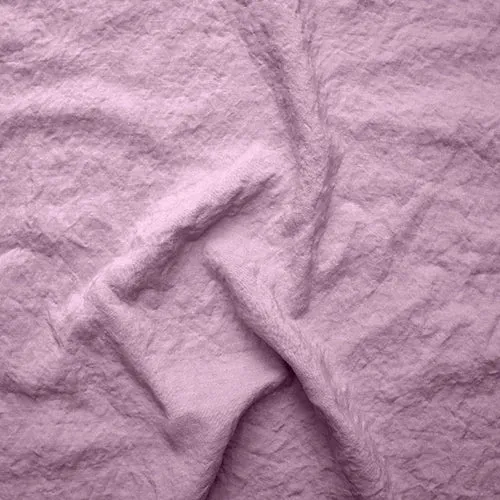 Rideau lin doublure coton lilas
